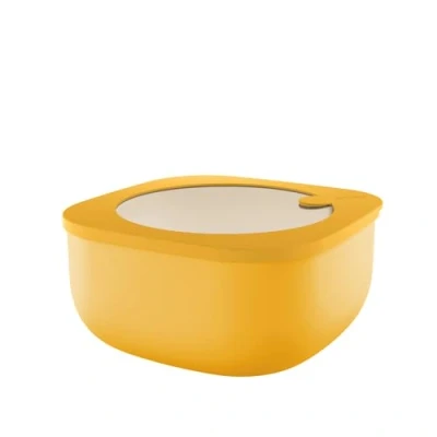 Imagen de Guzzini Kitchen Active Design, STORE&amp;MORE BIO, Recipientes Herméticos Bajos para Nevera/Congelador/Microondas (L) Amarillo Mango, 19,5 x h9,3 cm 1900 cc 170721236