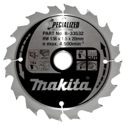 Imagen de Makita Specialized B 33532 Hoja de sierra (136 x 20 mm)