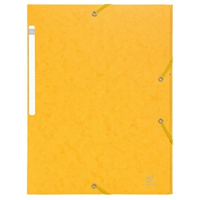 Imagen de Exacompta 55759E Pack de 10 carpetas con goma, A4, color amarillo