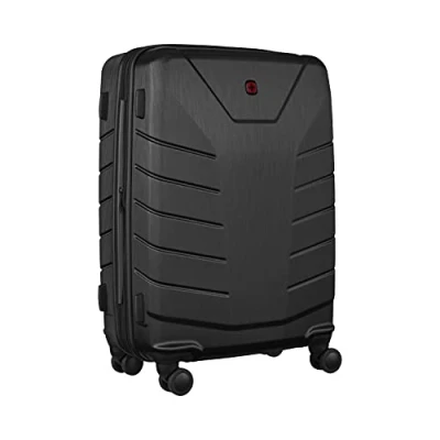 Imagen de Wenger Pegasus Medium Maleta de Carcasa rígida con 4 Ruedas, Trolley, Mediana, 66 79 l, Cierre Seguridad, Mujer, Hombre, Viajes, Vacaciones, Negro, 610848