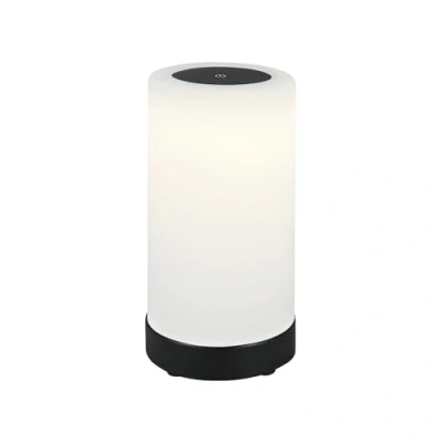 Imagen de Briloner lámpara LED de sobremesa a pilas, regulable, sin cables, función táctil, 3300K blanco cálido, negro, 245x125 mm (HxD)