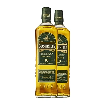 Imagen de Whisky Single Malt Bushmills 10 Años 70 cl (Caja de 2 Botellas cl)
