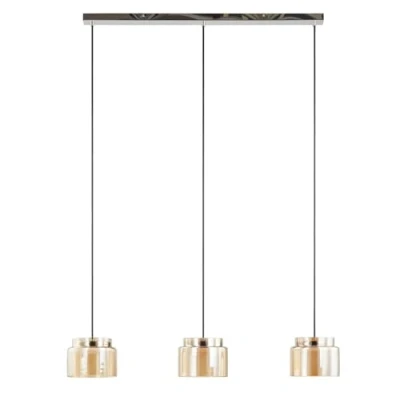 Imagen de Lucande Diano lámpara colgante, ámbar, 3 luces