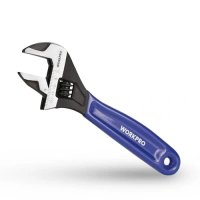 Imagen de WORKPRO Llave Inglesa de 150 mm, Ajustable Cr V, Métrica Boca Ancha 24 con Mango Ergonómico Suave