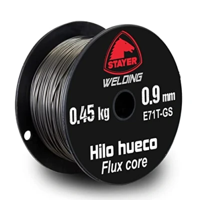 Imagen de Bobina de hilo Flux Core (hilo hueco) 1Kg. 0.9mm.