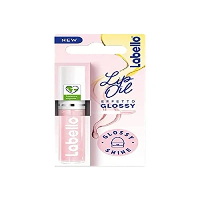 Imagen de Labello Lip Oil Efecto Glossy Shine 5,5 ml Brillo de labios voluminizador e hidratante, aceite con aceites origen 100% natural, para suaves y luminosos