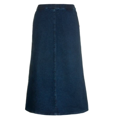 Imagen de Ulla Popken Falda acampanada, Mujer, Talla: 54/56, Dark blue denim