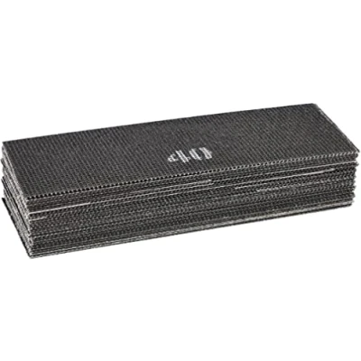 Imagen de KOTARBAU® Set de hojas lija, Grano: 40, Forma rectangular, Malla abrasiva, Rejilla adherente, Carburo silicio, Para lijadoras y pulidoras, alisar juntas o paredes yeso, 20 UD