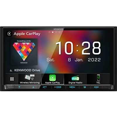 Imagen de Pantalla para Coche con Radio y Navegación GPS 2 DIN Dab+ Bluetooth Android Auto Apple CarPlay HDMI Equipo Autoradio Receptor Multimedia Spotify, Youtube, Whatsapp… Kenwood DMX8021DABS
