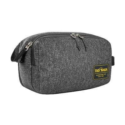 Imagen de Tatonka Neceser Cosmetic Double Zip Pouch (6L) Bolsa de lavado grande con Doble Apertura Cremallera y Varios Compartimentos 17 x 27 13 cm (Negro)