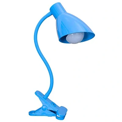 Imagen de LAMPARA DE MESA LA MANGUERA EL MODELO PINZA COLOR AZUL Solo se puede utilizar bombilla LED 5w.