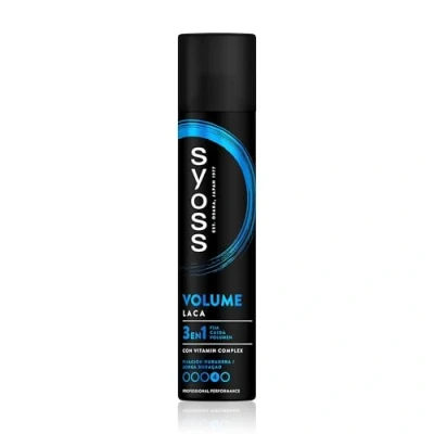 Imagen de Syoss Laca Volumen 300ml Spray para Pelo Fino o sin Hasta 48h de Apelmazar Acabado Profesional como Recién Salido la Peluquería