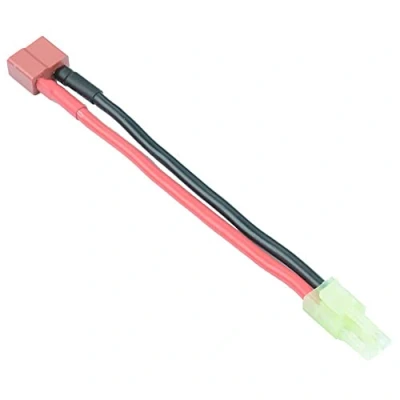 Imagen de Conector T hembra RC a adaptador mini Tamiya macho de 100 mm