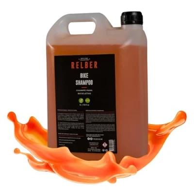 Imagen de relber Champú para Bicicletas 5L Limpiador Bicicleta Biodegradable y Neutro Bike Shampoo Limpieza MTB o Carretera Espuma Detergente