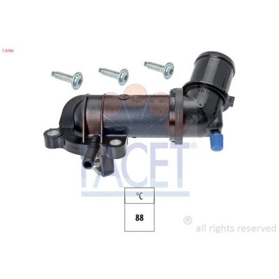 Imagen de FACET 7.8786 Termostato, refrigerante 88C Made in Italy OE Equivalent con junta OPEL: Insignia A Hatchback, Astra J Zafira C Tourer