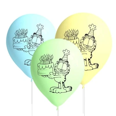 Imagen de BeenSmile, Globos LATEX GARFIELD, Latex, Decoración Cumpleaños Niños, Artículos de Fiesta Infantil, 8