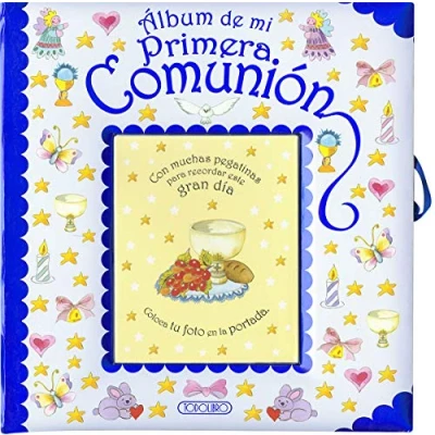 Imagen de Album de mi primera comunion azul