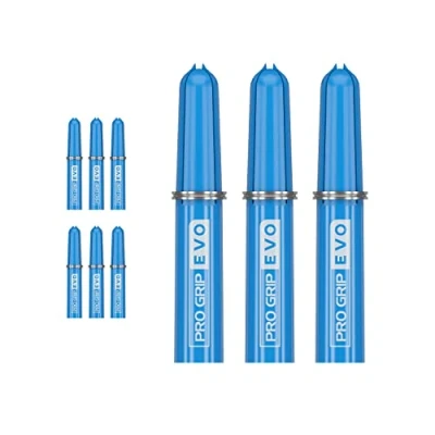 Imagen de Target Darts 3 x Sets Azul Pro Grip EVO Nylon Tops Cañas de Dardos 9 En Total