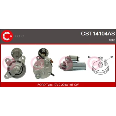 Imagen de CASCO CST14104AS Motor de arranque 12V 2,20kW 10 CPS0066 M8 76mm FORD: FIESTA 3, Escort 5, MONDEO 2