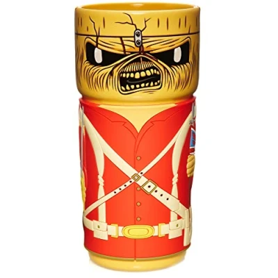 Imagen de CosCups by Numskull Iron Maiden Eddie The Trooper Taza de cerámica con funda goma, 400 ml, producto oficial