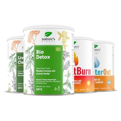 Imagen de Nature&#039;s Finest OK!FatBurn + OK!WaterOut Liver Detox Transforme su cuerpo Impulsar la quema de grasa Eliminar retención agua Apoyar salud del hígado y desintoxicar