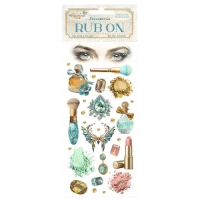 Imagen de Stamperia Rub on for Scrapbooks, Albums, Card Making, Bullet Journals and More, Easily Transfer Images onto Paper Other Surfaces, Perfect Crafts Gifting (Masquerade, Beauty)