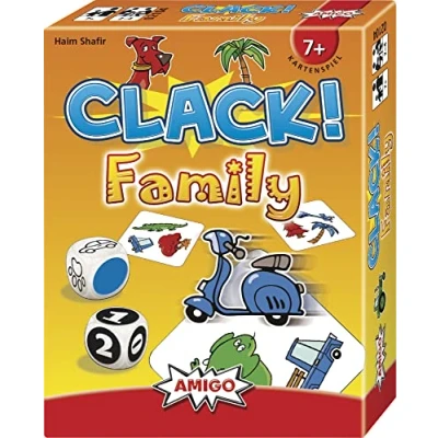 Imagen de AMIGO Clack Family Juego de Cartas, Multicolor (2104)