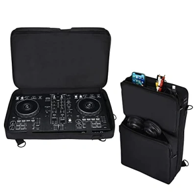 Imagen de Growalleter Bolsa Protectora de Viaje para Pioneer DJ DDJ FLX4/DDJ 400/DDJ SB3 o Roland 202 DJ, Funda Transporte con Almacenamiento Accesorios y Correa Hombro Ajustable