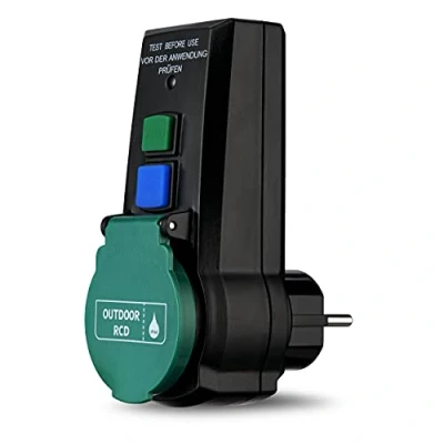 Imagen de REV 0515494555 Enchufe DI, disyuntor, tiempo de activación 30 ms, 3600 W, negro