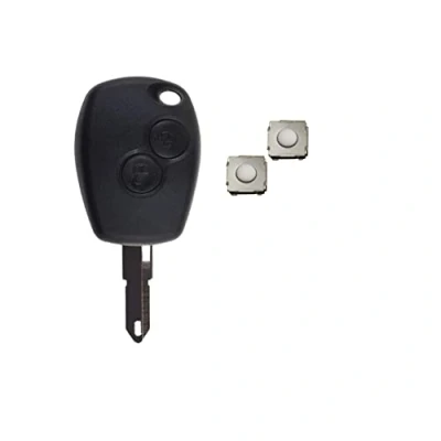 Imagen de 1neiSmartech Kit Shell Blade y 2 botones compatibles con Dacia Duster Express Logan Sandero Cover para mando a distancia + microbotones