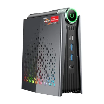 Imagen de ACEMAGICIAN AMD Ryzen 9 6900HX (hasta 4,9 GHz) RGB Mini PC,32 GB DDR5 1024 (1 to) SSD, Radeon RX 680M Micro Ordenador Escritorio 【Modo Ajustable Auto/Silenciador Eco/Rendimiento】