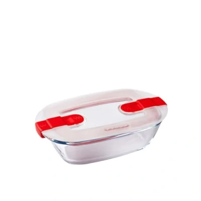 Imagen de Pyrex CookHeat Recipiente de almacenamiento y transporte alimentos, Vidrio borosilicato, 2,5L