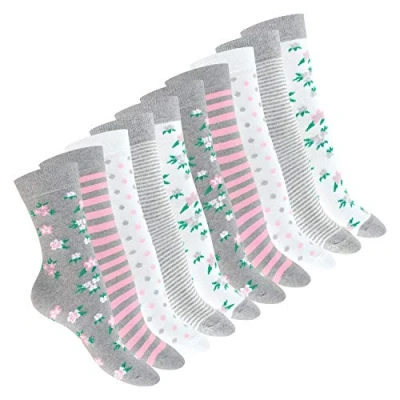 Imagen de Celodoro calcetines para mujer (10 pares), diseño de algodón regenerativo, Classic Mix, 35 38
