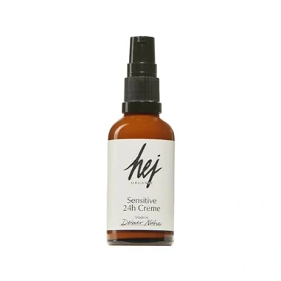 Imagen de crema facial Sensitive (50 ml) para pieles sensibles y sensibles, hidratante 24 h día noche, hidrata intensamente, cosmética natural de rápida absorción, 100% vegana HEJ ORGANIC