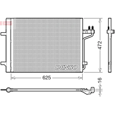 Imagen de DENSO DCN10047 Condensador con secador R 134 a FORD: KUGA 2, Transit Connect V408 Furgón