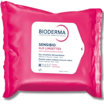 Imagen de Bioderma Sensibio H2O Micelle Solution Make up Removing Wipes (25)