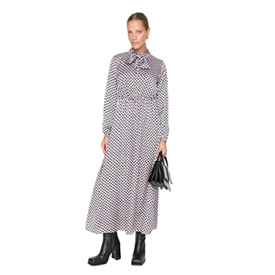 Imagen de Trendyol Woman Maxi Standard Peter Pan Collar Woven Dress Vestido, Black, 38 para Mujer