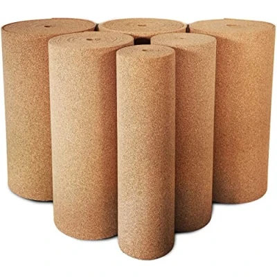 Imagen de Floordirekt Rollo de corcho 100 x 250 cm, 3 mm, base aislante natural, versátil, acústico y térmico