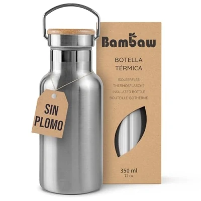 Imagen de Botella Térmica 350ml Agua Niños Deportiva Cantimplora Isotérmica Fácil De Limpiar Termo Caliente Portátil Drinking Bottle Bambaw