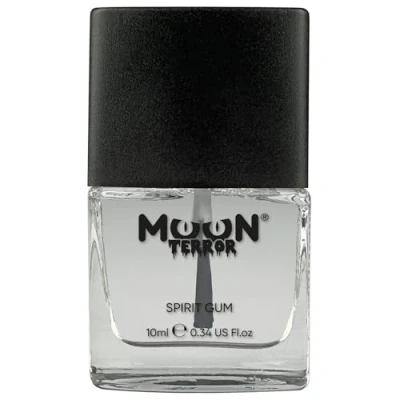 Imagen de Moon Terror Goma espiritual Pro FX SFX Maquillaje para Halloween, Pegamento Adhesivo, Corporal Prótesis, Joyas con Purpurina, Pelucas el Cabello Claro 10 ml (Paquete de 1)