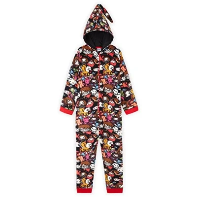 Imagen de Harry Potter Regalos, Pijama Niño Entero, Pijamas Niños de Una Pieza, Enteros Forro Polar, Regalos para y Niñas 7 14 Años (7 8 años, Multicolor)