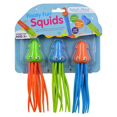 Imagen de Splash About Floaty Fun Squid Juguetes de buceo Pack 3