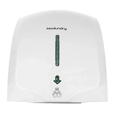 Imagen de Modundry Secador de Manos Electrónico con Sensor, Secadora Comercial y Hogar, ABS 2000W, Montado En La Pared Color Blanco