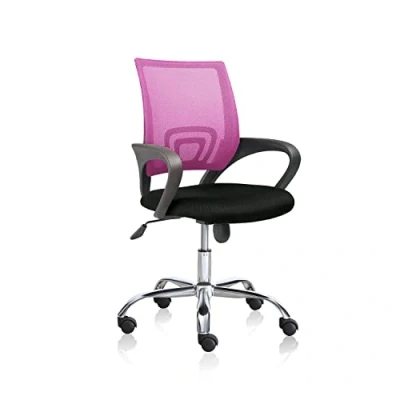 Imagen de Phase, Silla Giratoria de Oficina, Escritorio o Despacho, Acabado en Rosa y Negro, Medidas: 60 cm (Ancho) x (Largo) 90 102 (Alto)