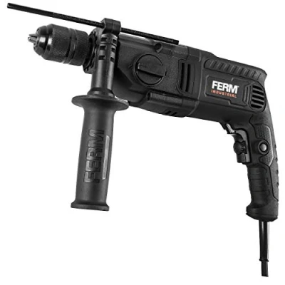 Imagen de FERM Taladro de percusión 1100 W Ø13 mm Mandril autodeslizante metal Incluye cable goma 3 metros