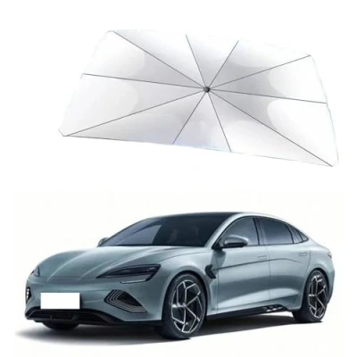 Imagen de Parasol Parabrisas de Coche, para BYD Seal Protección Solar Bloqueo Rayos UV Plegable Accesorios Interiores Prueba Viento
