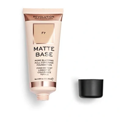 Imagen de Makeup Revolution, base mate, base, F7, 28 ml