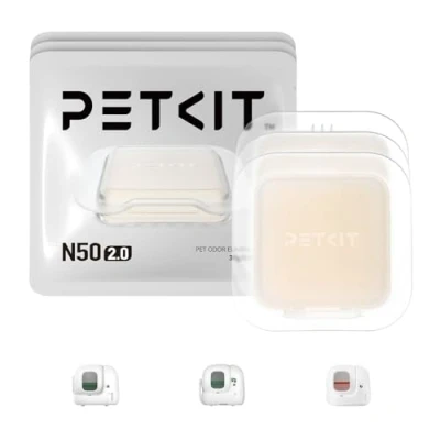 Imagen de PETKIT Eliminador de Olores para Arenero Gatos Autolimpiable Pura MAX y 2, Control Inodoro (Paquete 3)