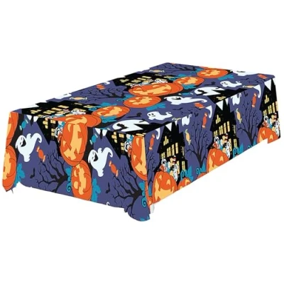 Imagen de Fiestas GUIRCA Mantel de Calabazas Multicolor (137x274 cm) Decoración Mesa para Halloween Terroríficas Ideal Celebraciones Miedo