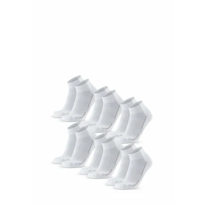 Imagen de Danish Endurance Quarter 6PACK Calcetines de deporte, Talla: 39 42, White